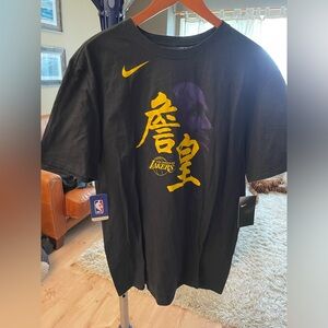 Nike Lebron James athletic cut , T-shirt, black , size L